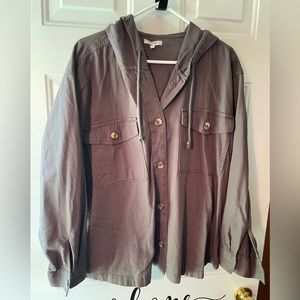 Grey shacket